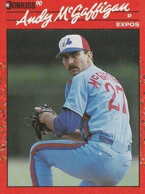 Andy McGaffigan - Donruss 90 Baseball Card
